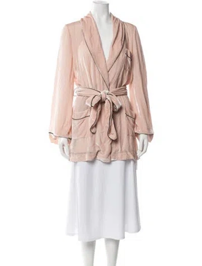 Pre-owned Sleeping With Jacques Robe In Pink