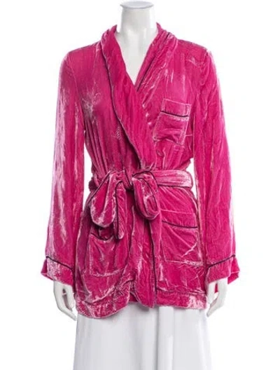 Pre-owned Sleeping With Jacques Robe In Pink