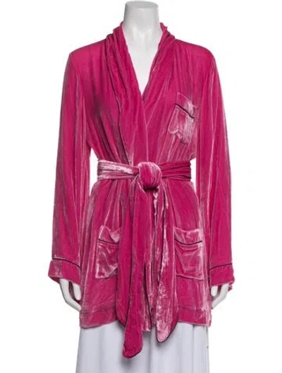 Pre-owned Sleeping With Jacques Robe In Pink