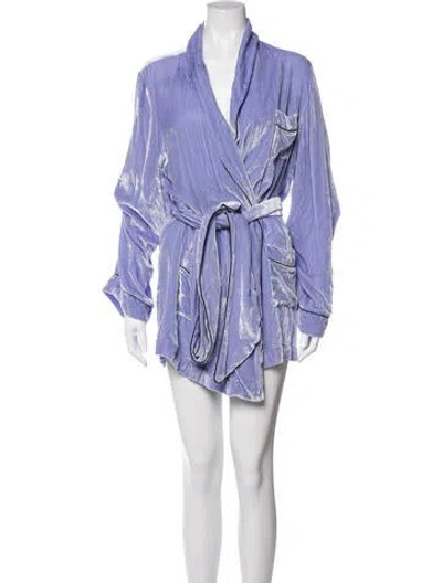 Pre-owned Sleeping With Jacques Robe In Purple