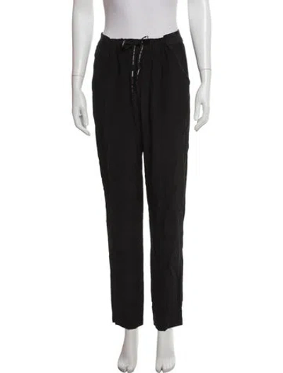 Pre-owned Sleeping With Jacques Silk Sweatpants In Black