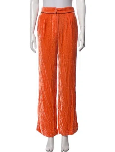 Pre-owned Sleeping With Jacques Sweatpants In Orange