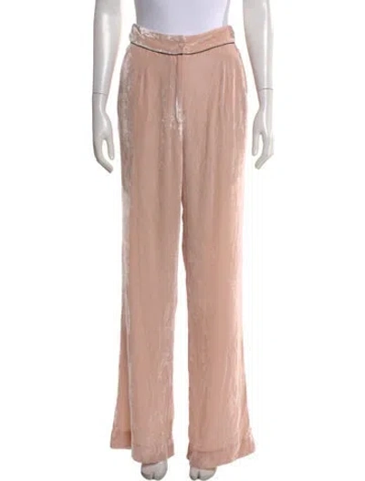 Pre-owned Sleeping With Jacques Wide Leg Pants In Pink