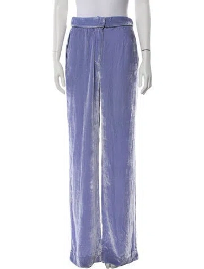 Pre-owned Sleeping With Jacques Wide Leg Pants In Purple