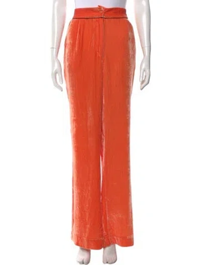 Pre-owned Sleeping With Jacques Wide Leg Pants W/ Tags In Orange