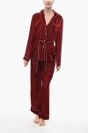 Sleepwalker Velvet Pyjama Set With Constellation Motif