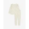 Sleepy Doe Bunnies Print Cotton-jersey Pyjama Set 1-9 In Neutral