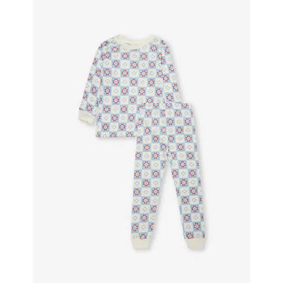 Sleepy Doe Kids' Classic Long-sleeve Organic-cotton Pyjama Set 1-9 Y In Patchwork