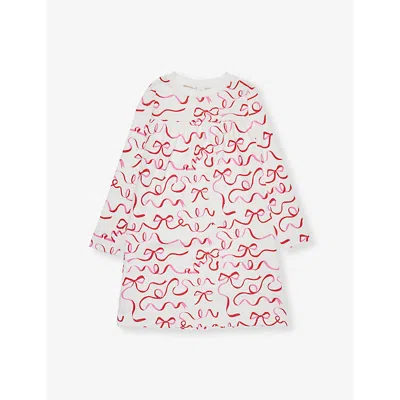 Sleepy Doe Kids' Graphic-print Cotton-jersey Dress 3-9 Y In Bows