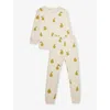 Sleepy Doe Girls Pear Kids Pear-print Cotton Pyjama Set 1-9 Years In Pear