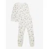 Sleepy Doe Girls Swansy Kids Swan-print Cotton Pyjama Set 1-9 Years In Swansy