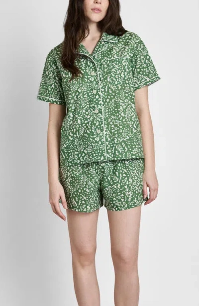 Sleepy Jones Corita Pajama Set In Green