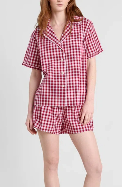 Sleepy Jones Corita Pajama Set In Red