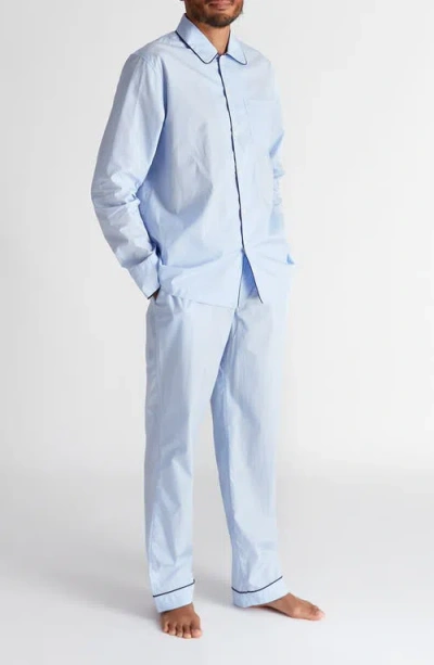 Sleepy Jones Henry Pajama Set In Blue