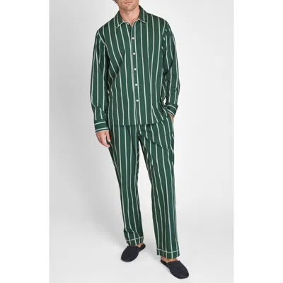 Sleepy Jones Henry Pajama Set In Green