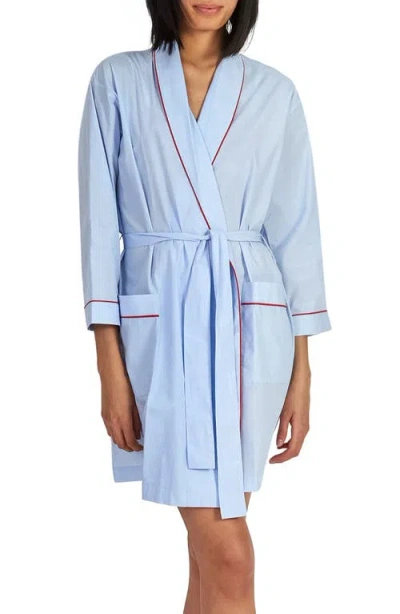 Sleepy Jones Isa Short Robe In Blue