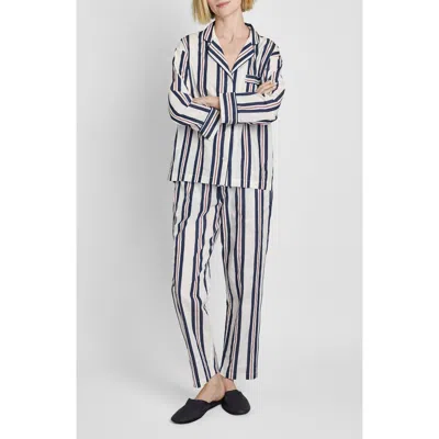 Sleepy Jones Marina Pajama Set In Black