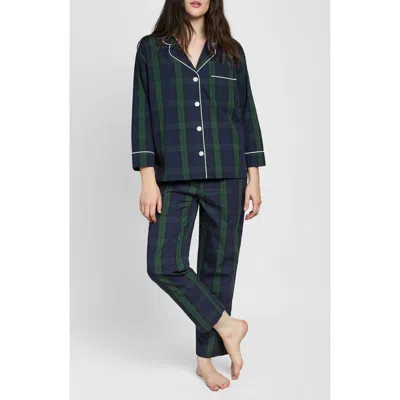 Sleepy Jones Marina Pajama Set In Blue