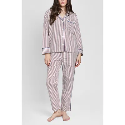 Sleepy Jones Marina Pajama Set In Brown