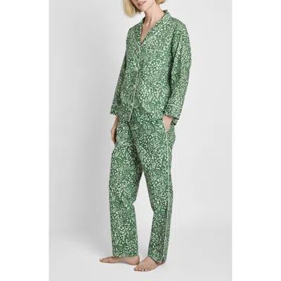 Sleepy Jones Marina Pajama Set In Green