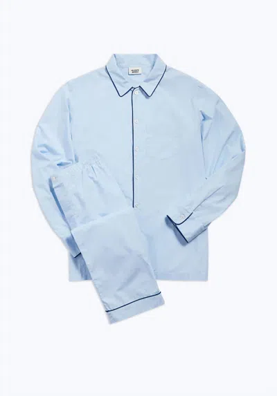 Sleepy Jones Men's Henry Pajama Set In Light Blue