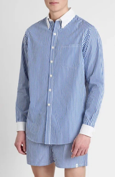 Sleepy Jones Penn Shirt In Blue