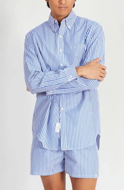 Sleepy Jones Penn Shirt In Blue