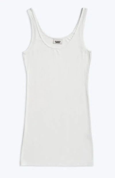 Sleepy Jones Rib Tank Dress In White