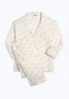 Sleepy Jones Women's Marina Rosette Pajama Set In Ivory/rosette In Multi