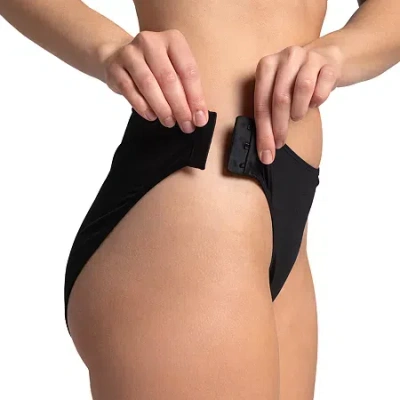 Slick Chicks Adaptive High Cut Brief Panty In Black