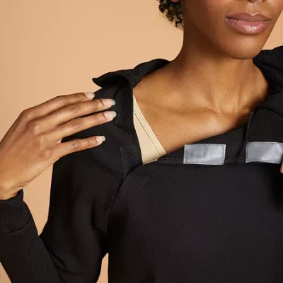 Slick Chicks Women's Adaptive Zip Front Hoodie In Black