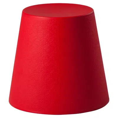 Pre-owned Slide Design Ali Baba Stool In Flame Red By Giò Colonna Romano
