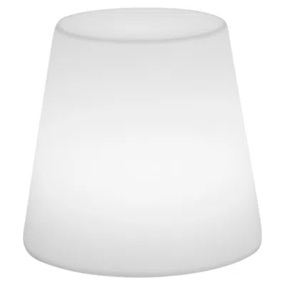 Pre-owned Slide Design Ali Baba Stool With Led In Milky White By Giò Colonna Romano