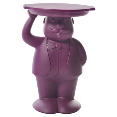Pre-owned Slide Design Ambrogio Servant Table In Plum Purple By Favaretto & Partners