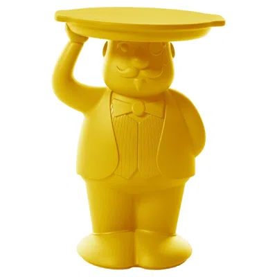 Pre-owned Slide Design Ambrogio Servant Table In Saffron Yellow By Favaretto & Partners