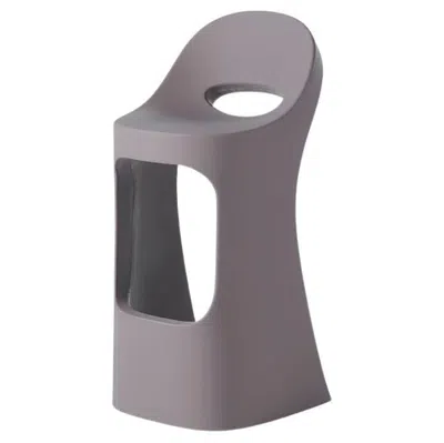 Pre-owned Slide Design Amélie Sit Up High Stool In Argil Gray By Italo Pertichini