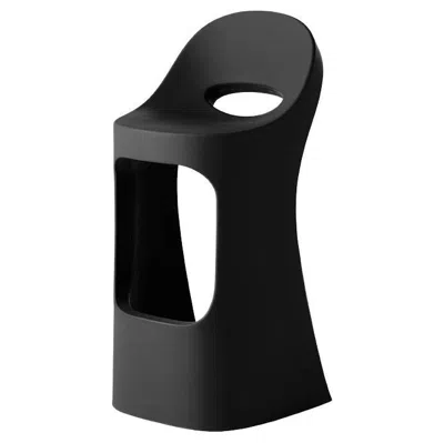 Pre-owned Slide Design Amélie Sit Up High Stool In Jet Black By Italo Pertichini