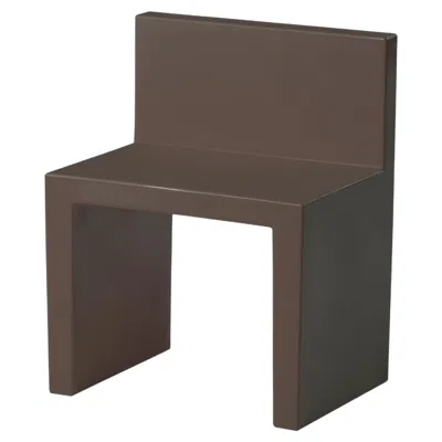 Pre-owned Slide Design Angolo Retto Kids Chair In Chocolate Brown By  Studio
