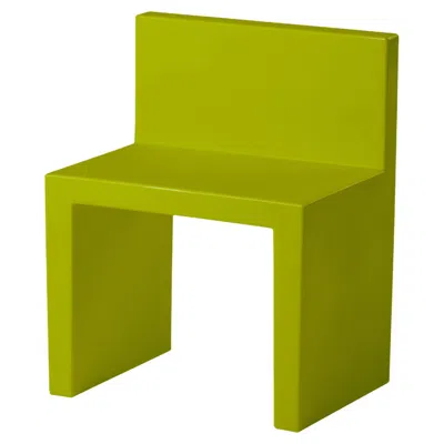 Pre-owned Slide Design Angolo Retto Kids Chair In Lime Green By  Studio