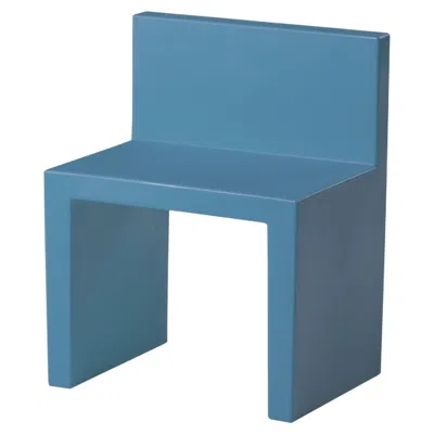 Pre-owned Slide Design Angolo Retto Kids Chair In Powder Blue By  Studio