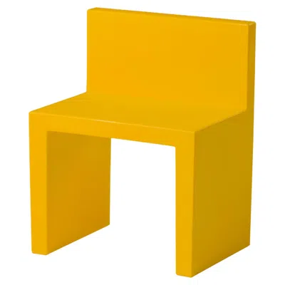Pre-owned Slide Design Angolo Retto Kids Chair In Saffron Yellow By  Studio