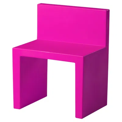 Pre-owned Slide Design Angolo Retto Kids Chair In Sweet Fuchsia By  Studio In Purple