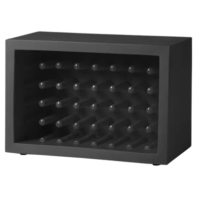 Pre-owned Slide Design Bachus Wine Rack In Jet Black By Marcel Wanders