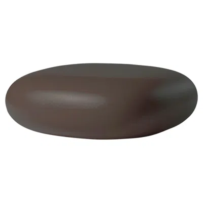 Pre-owned Slide Design Chubby Low Pouf In Chocolate Brown By Marcel Wanders