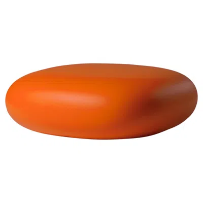 Pre-owned Slide Design Chubby Low Pouf In Pumpkin Orange By Marcel Wanders