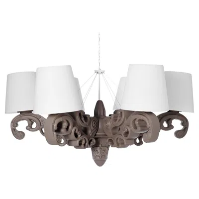 Pre-owned Slide Design Crown Of Love Pendant Light In Argil Gray By Moro, Pigatti