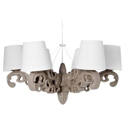 Pre-owned Slide Design Crown Of Love Pendant Light In Dove Gray By Moro, Pigatti