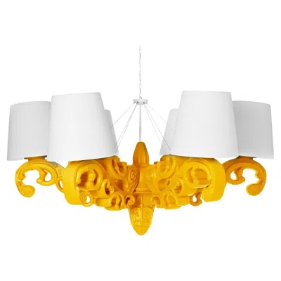 Pre-owned Slide Design Crown Of Love Pendant Light In Saffron Yellow By Moro, Pigatti