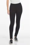 Slimsation By Multiples Ponte Leggings In Black In Black