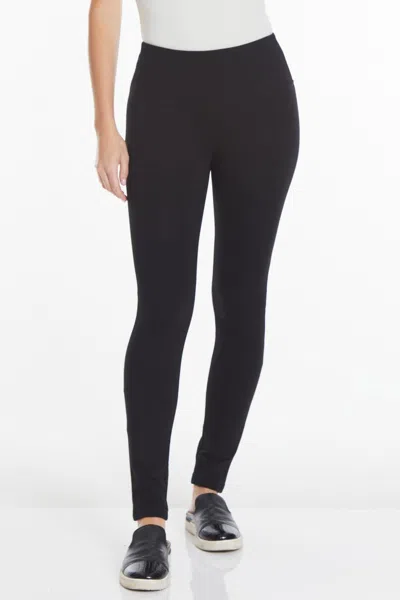 Slimsation By Multiples Ponte Leggings In Black